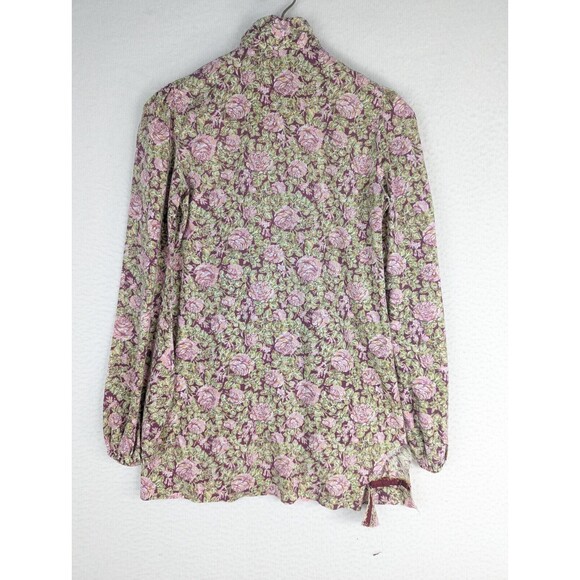 Plain Jane San Francisco Hippie Boho Top Mini Dress Cottage Floral Size 5 Babydo - Picture 9 of 13